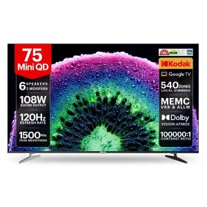 Kodak 189 cm (75 inches) IconiK Series 4K UHD Mini LED TV K75Mini5040